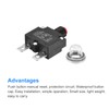 MECCANIXITY Circuit Overload Protector 18A AC125/250V DC32V Push Button Thermal