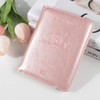 2 Pack Passport Holder Travel Cover Case, T Tersely Leather