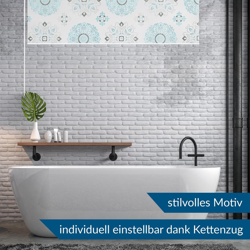 TEXMAXX® Shower Blind for Bathtub with Side Pull - Various