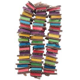 Joasaca Parrot Toys for Birds Cardboard Big Bird Toys African Grey Parrot Toys Natural Wooden Bird Cage Chewing Toy