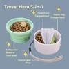 Sweet Paws Travel Hero 3-in-1 Portable Pet Food Container, Silicone