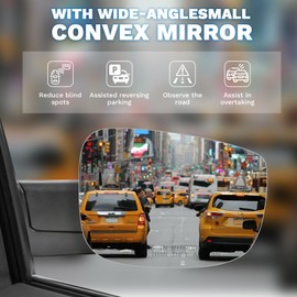 Right Passenger Side Power Heated Mirror Glass with Backing Plate Compatible with Honda Odyssey 2018-2023 Replacement Exterior Side Rear View Mirror Glass assembly 76203-THR-A11