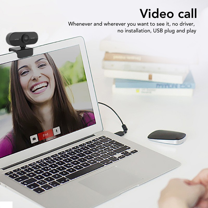 HD Computer Camera 1080P Plug and Play Adjustable PC Webcam