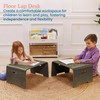 ECR4Kids Bentwood Lap Desk with Handles, Activity Table, Grey Wash