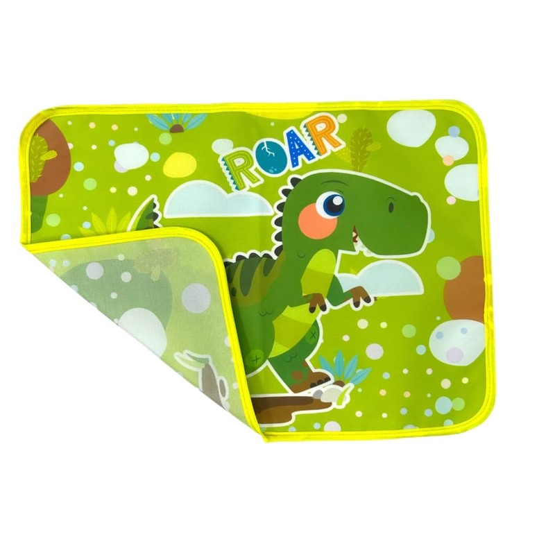Dinosaur Waterproof Fabric Placemat, Table Placemat, Washable and Heat Resistant,