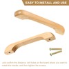 sourcing map 6Pcs Wood Drawer Pulls Handles, U Shaped 128mm/5.04"