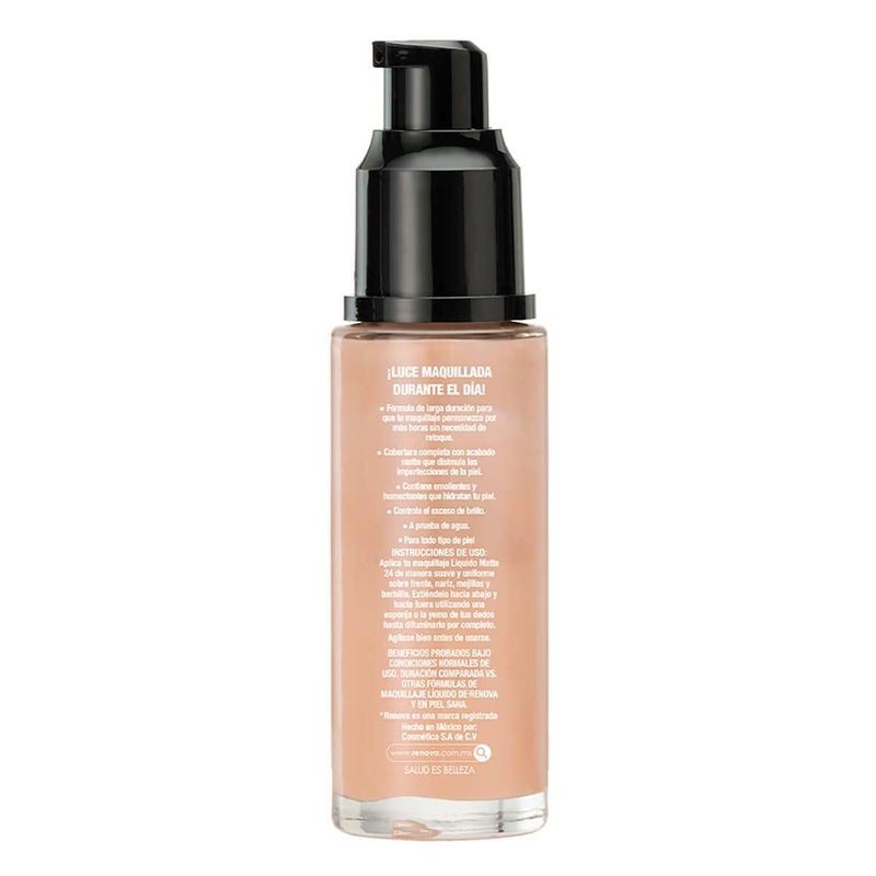 Base de Maquillaje Líquida Renova Matte 24 Beige Natural 30ml