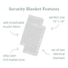 lulujo Security Lovey Blankets| Unisex Softest Breathable Cotton Muslin Security