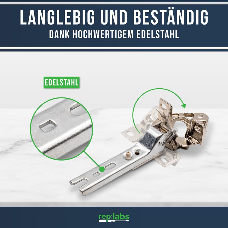 Fridge Door Hinge Set Compatible / Replacement for 268698/00268698 Hinges