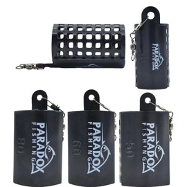 Paradox Fishing Fishing Feeder Baskets, Pack of 10, 30 g - 80 g (2 x each), Lead-Free, for Feeder, Basket, Feeder Rod, Feeding Basket Fishing