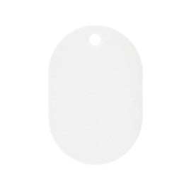 ORIONS NO.9C-W Number Tags, Small, Plain, White, Pack of 50