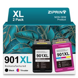 ZIPRINT 901XL Compatible with HP 901 Printer Cartridges for HP OfficeJet 4500 J4580 J4680 J4540 J4550 J4524,J4535 J4545, J4600, J4585 J4624, J4660 (Black, Colour)