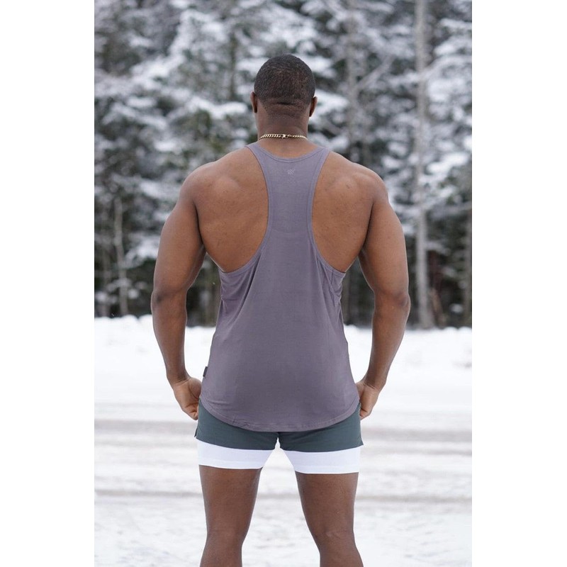 Jed North Pro Bodybuilding Workout Stringer Gym Tank Top Singlet