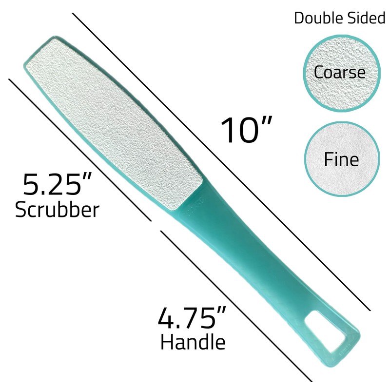 1 ALAZCO Double Sided Foot File Pumice Ergonomic Handle Scrubber