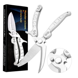 Jorunhe Kitchen Shears, Function Heavy Duty Kitchen Scissors,Multipurpose Poultry Scissors for Chicken/Poultry/Fish/Meat/Vegetables/Herbs/BBQ
