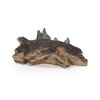 Hi-Line Gift Grey Wolf Cubs Hiding Under Log Statue