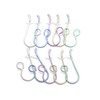 10 Titanium Earring Hooks (Multi-Colour). Allergy Free!