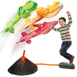 LSHSXPX Cohetes de Juguetes, Dinosaur Blaster, Juguete Lanzacohetes de Pie, Juguete Lanzacohetes de Exterior Niños y Niñas