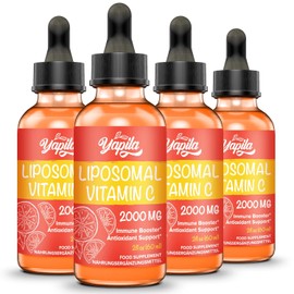 Liposomal Vitamin C 2000 mg Liquid Supplement with Ascorbic Acid,(4 Pack)