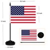 USA Desk Flag Set, 2 Pack American US Table Office