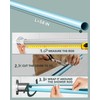 TidyFriend Shower Rod Cover, 58" Shower Curtain Rod Cover, Protective