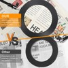 Large 10X Magnifying Glass with Light, 5 in Real Glass