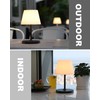 WEILAILUX Outdoor Battery Operated Table Lamp Waterproof, 4000mAh Cordless Table