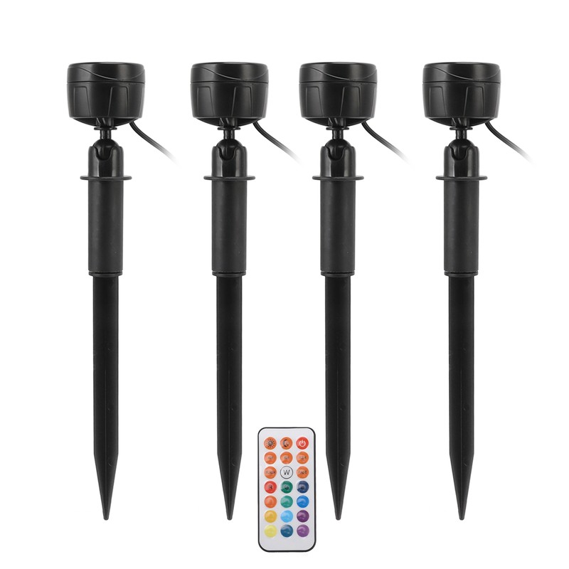 LED Landscape Spotlight Light Waterproof 360° Rotatable 13 Colors High