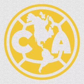oarcal 651 Club America Liga MX Decal Sticker - Yellow, S