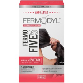 FERMODYL - FermoFive5. Ayuda a evitar la caída del cabello. Tratamiento capilar en 6 ampolletas de 6ml.