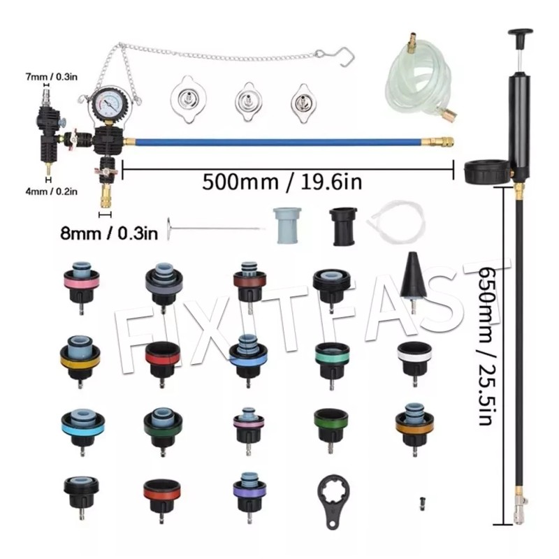 Fixitfast Detector De Fugas De Tanque Automotriz Fixitfast YC0342 28pc