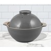 Sassafras Superstone Bread Dome with Grey Exterior Glaze and Glazed