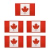5Packs Canada Flag Patches for Backpack (Style A)