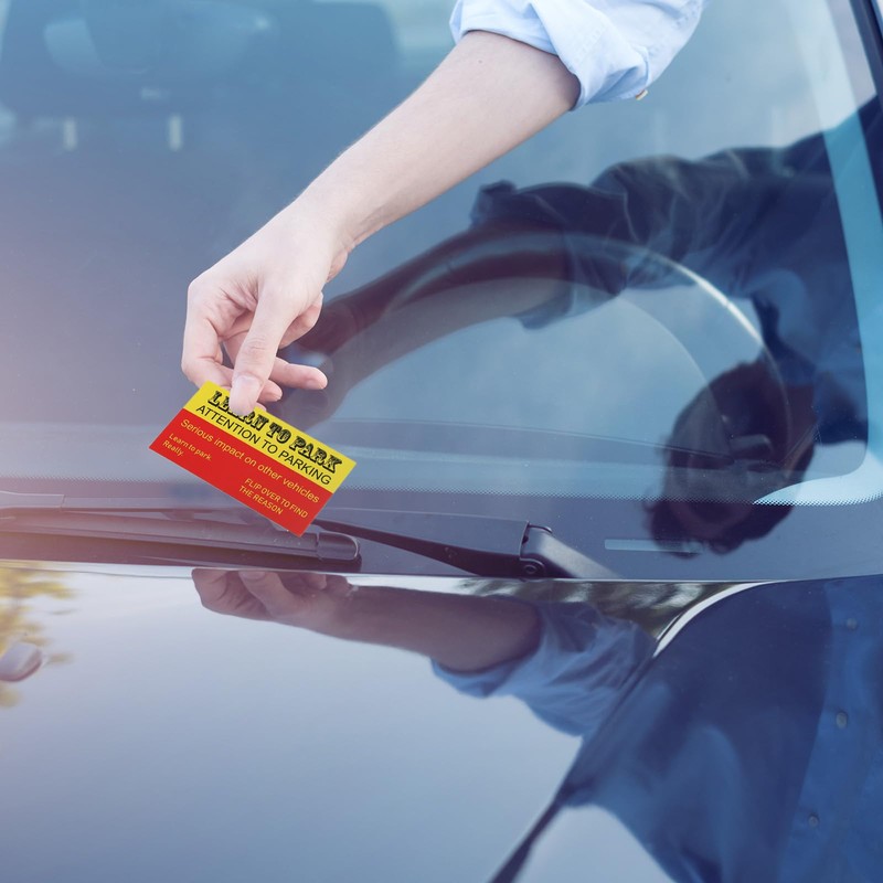 PATIKIL Bad Parking Cards Learn to Park Attention to Parking