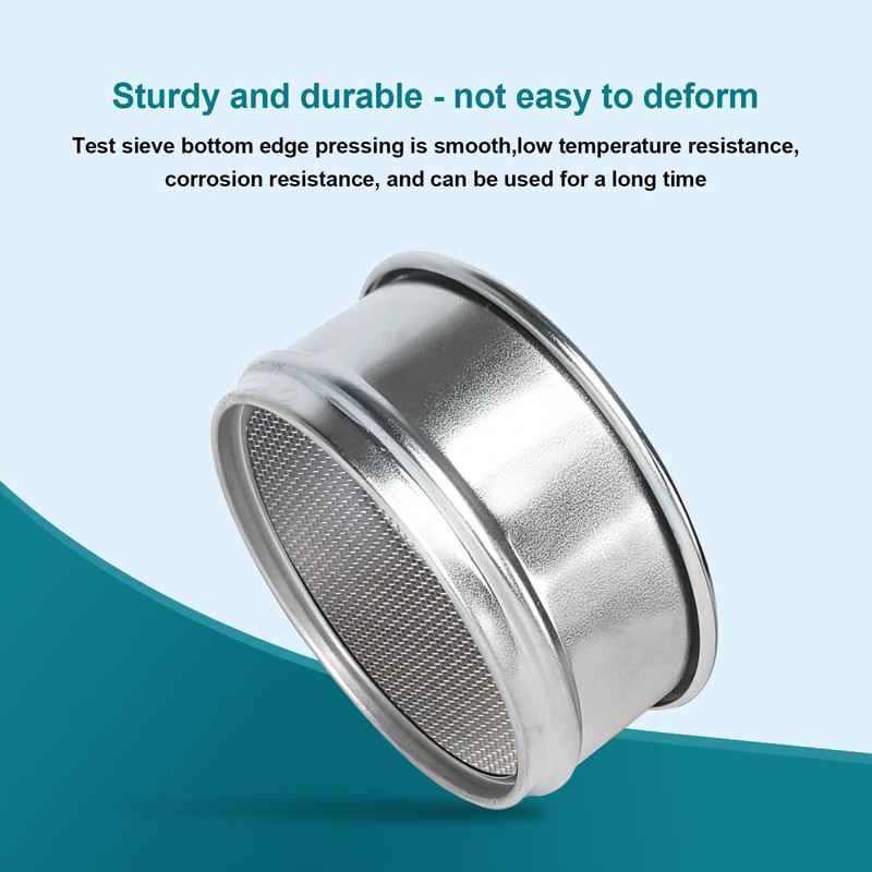 LVDALAB 304 Stainless Steel Mesh Lab Sieve, 20 Mesh (0.9mm)
