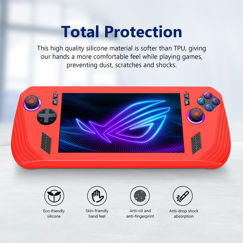 FTRONGRT Case Compatible with Asus ROG Ally X, Soft TPU,