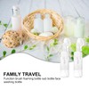 Healeved 2pcs Portable Foaming Bottles Brush Refillable Face Washing Dispenser
