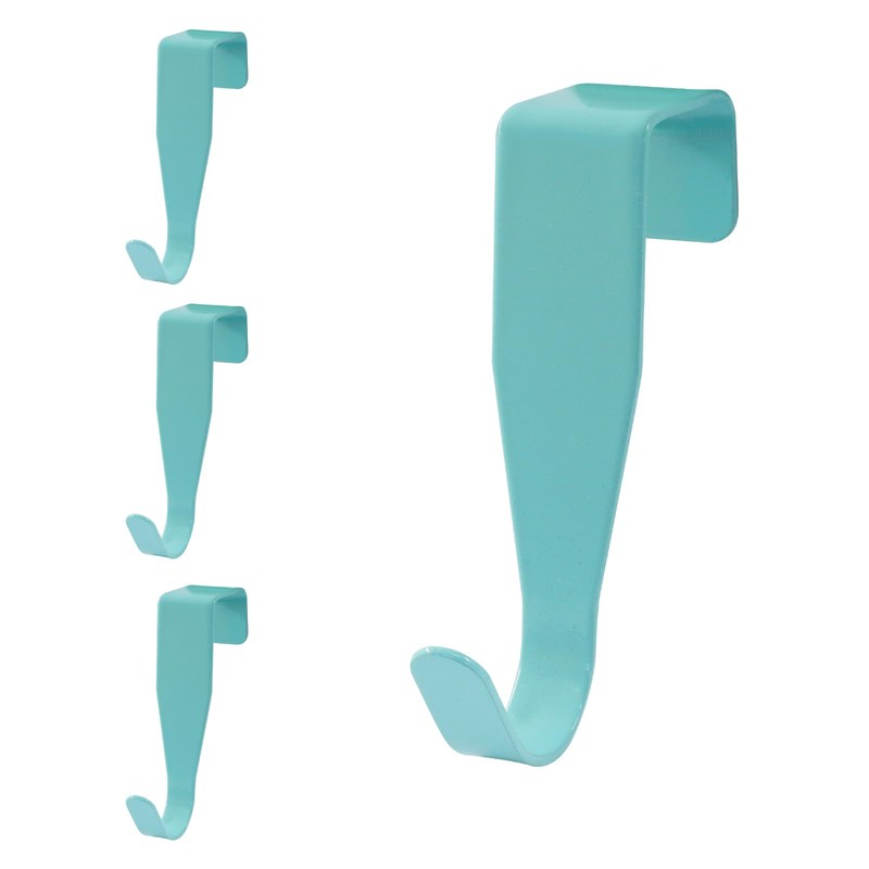 Cionyce Over Cabinet Door Hook, 4 Pack Carbon Steel Door