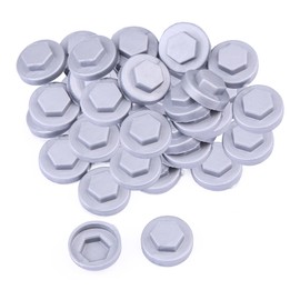 400 Pack Silver Gray Roofing Screw Caps – Durable Plastic Snap-On Covers for Roofing Screws, Weatherproof & UV Resistant Protective Caps – for Outdoor Roof, Siding, and Construction Projects