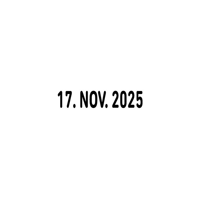 Trodat 1010 Classic Date Stamp, Month Abbreviations (German Language), Imprint