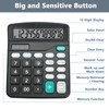 DANRONG Desktop Calculator with Big Buttons, Dual Power Source, Solar