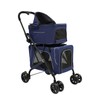 Double Dog Stroller‌ for Small Medium Dogs or Cats,Foldable Pet