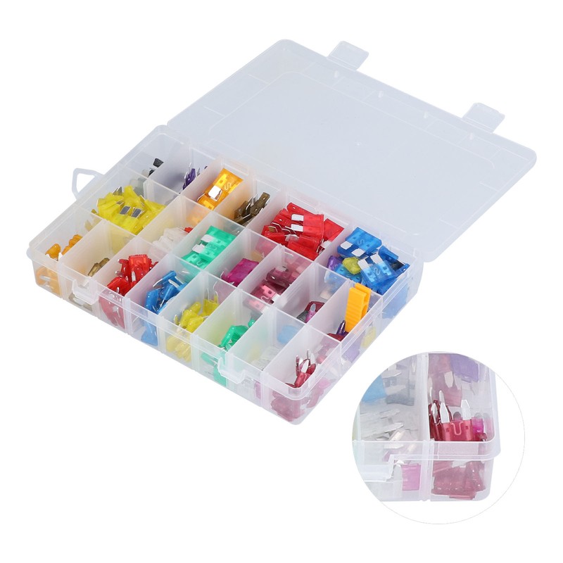 300Pcs Car Blade Fuse Automotive Medium Small PES Fuses Replacement