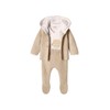 Vertbaudet 3 Piece Foam Dot Baby Set, beige heather
