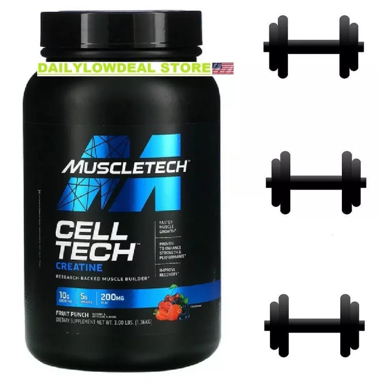 Muscletech, Performance Series, CELL-TECH, Fruit Punch, 3.00 lbs EXP: 01/2026