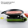 D1KOREA Stovetop Korean BBQ Grill Pan, 15 inch, Cast Aluminum,