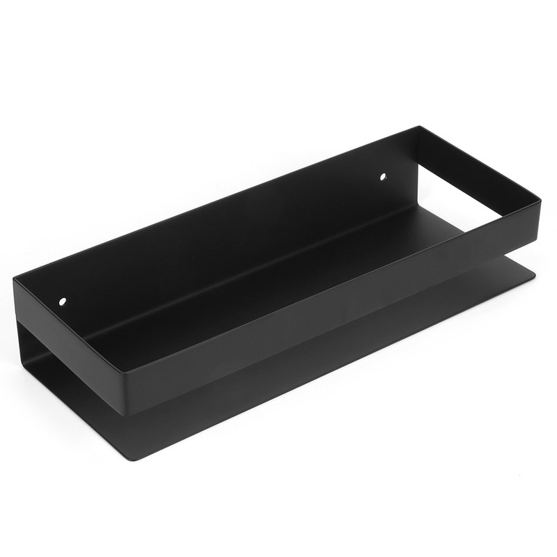 30cm Matt Black Shelf Stainless Steel Bathroom Shelf Kitchen Storage