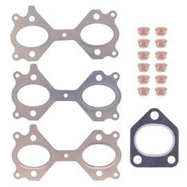 Exhaust Manifold Gasket Screws Exhaust Manifold Seal Loader Exhaust Pipe Exhaust Manifold Nut Seal Set for 3 Series E46 330d 330xd 5 Series E39 525d 5 Series E60 E61 530d 7 Series E65 E66 E67 730d X3