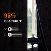 MYSKY HOME Pink Floral Blackout Curtains 84 inches Long for