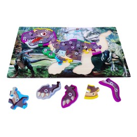 Made in Chiina Rompecabezas Dinosaurios Abc Didactico Montessori Niños 1pza